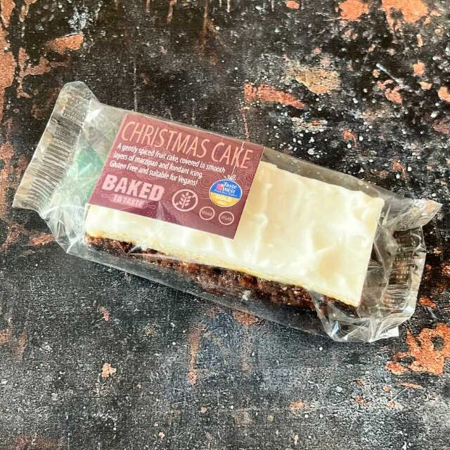 Baked to Taste Gluten Free Vegan Christmas Cake Slice