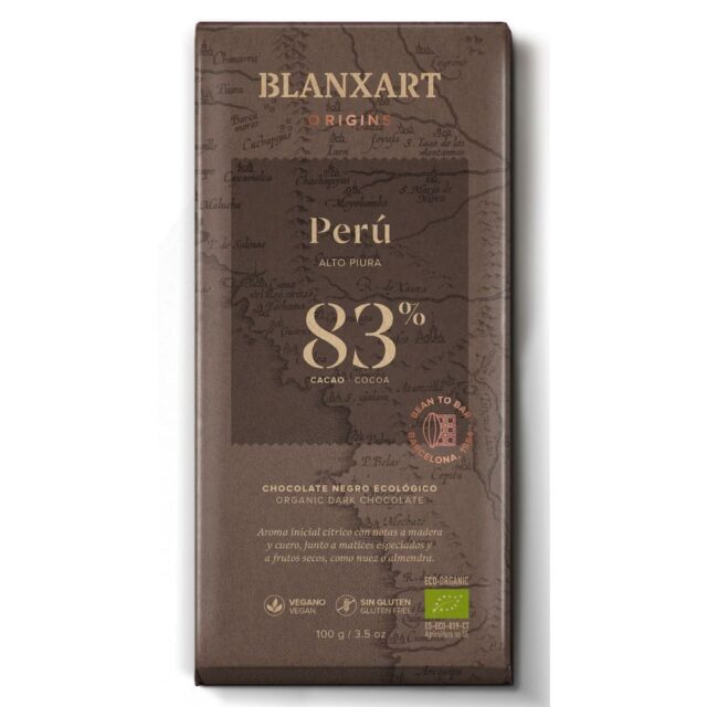 Blanxart Premium Organic 83% Peru Chocolate Bar