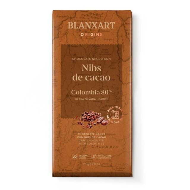 Blanxart 88% Colombia Chocolate with Cocoa Nibs