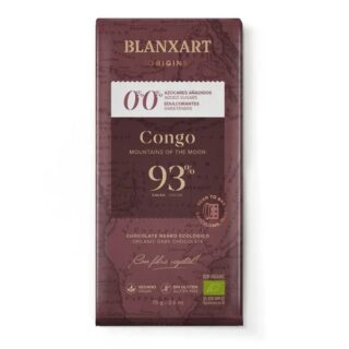Blanxart Organic 93% Congo Chocolate 75g No Added Sugar No Chemical Sweeteners
