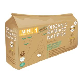 Beaming Baby Organic Bamboo Nappies Size 1 (2-6 kg 32 nappies)