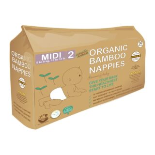 Beaming Baby Organic Bamboo Nappies Size 2 (5-8 kg 30 nappies)