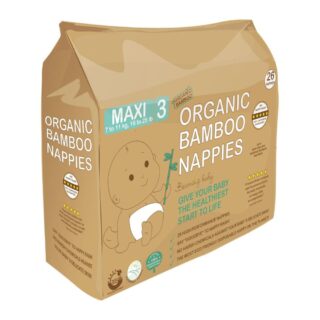 Beaming Baby Organic Bamboo Nappies Size 3 (7-11kg 26 nappies)