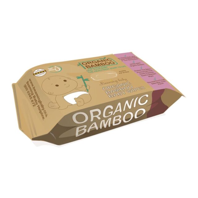 Beaming Baby Organic Bamboo Baby Wipes (80 wipes)