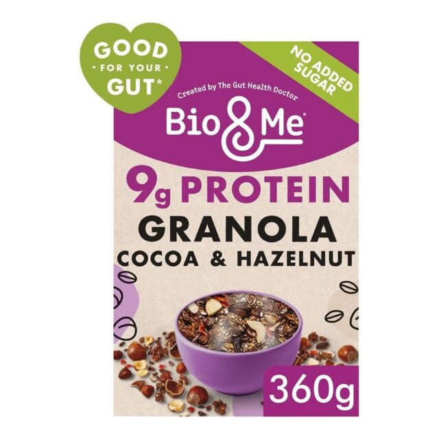 Bio&Me Cocoa & Hazelnut Protein Boosted Gut-Loving Granola