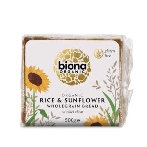 Biona Organic Rice and Sunflower Wholegrain Bread 500g