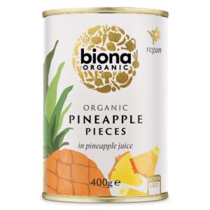 Biona Organic Pineapple Pieces in Juice 400g