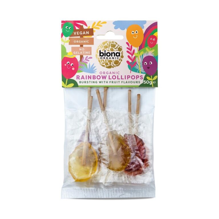 Biona Organic Fruit Lollies 6 Lollipops