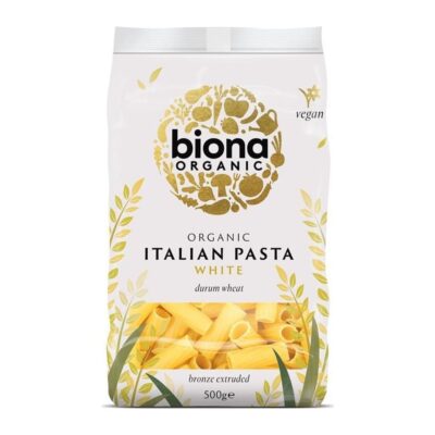 Biona Organic White Rigatoni Bronze Extruded