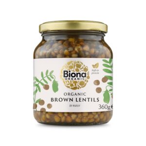 Biona Organic Demeter Brown Lentils Jar 360g