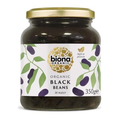Biona Organic Black Beans in Glass Jar