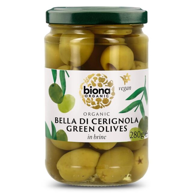 Biona Italian Bella di Cerignola Olives in Brine Organic