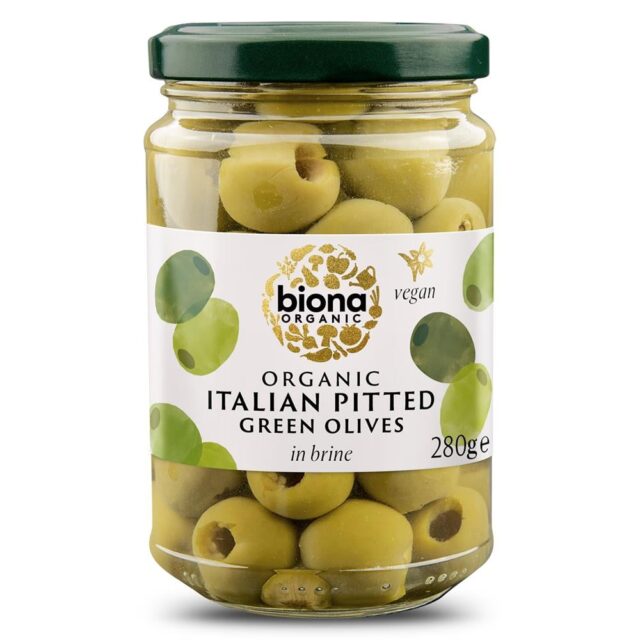 Biona Pitted Green Olives in Brine Organic