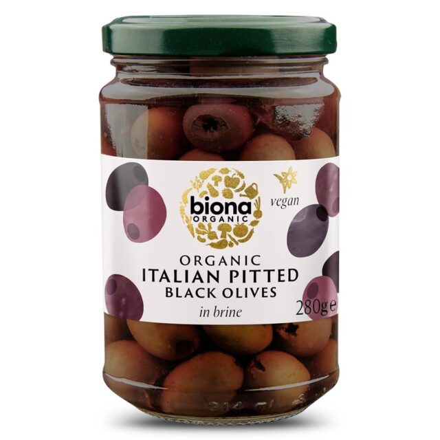 Biona Pitted Black Olives in Brine Organic