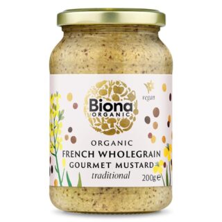 Biona French Wholegrain Mustard Traditional Organic