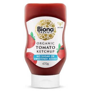 Biona Tomato Ketchup - No Added Sugar - Squeezy Organic