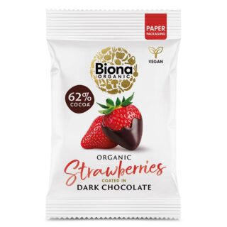 Biona Organic Dark Chocolate Strawberries