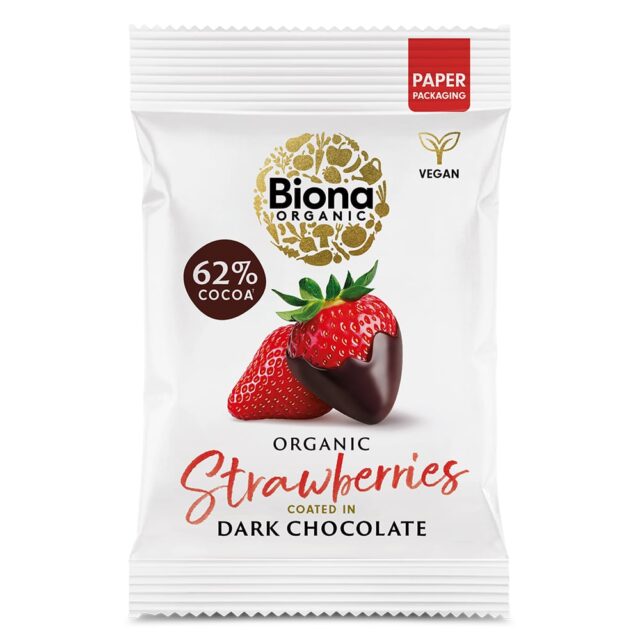 Biona Organic Dark Chocolate Strawberries