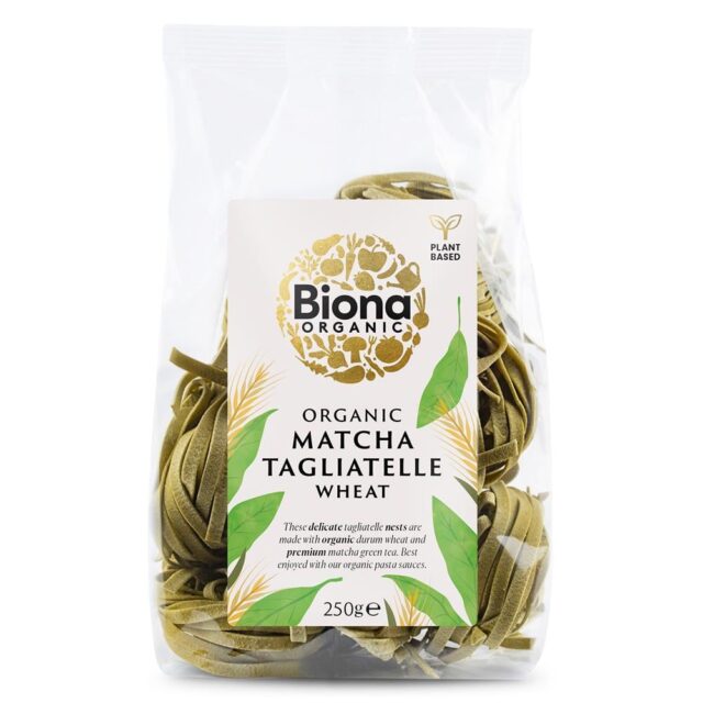 Biona Organic Matcha Wheat Tagliatelle Nests
