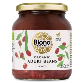 Biona Organic Aduki Beans - Glass Jar