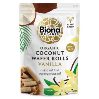 Biona Organic Coconut Rolls Vanilla