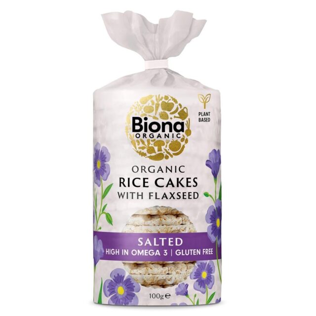 Biona Organic Rice Cake with Flaxseeds