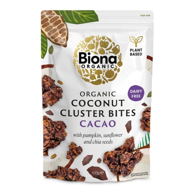 Biona Coconut Cluster Bites Cacao Organic