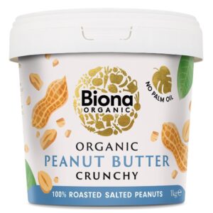 Biona Organic Peanut Butter Crunchy Salted 1Kg