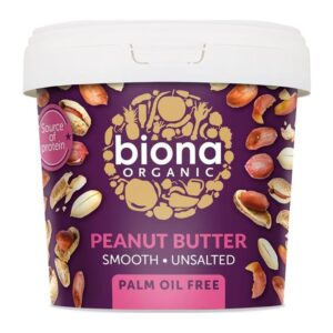 Biona Organic Peanut Butter Smooth Unsalted 1Kg