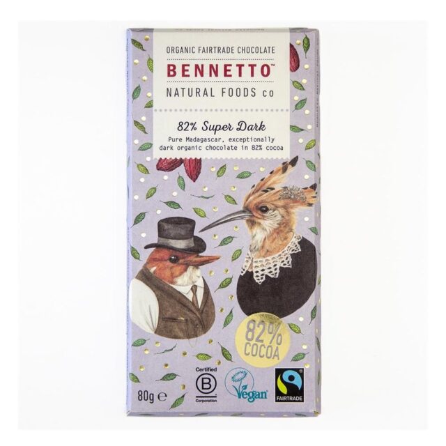 Bennetto 82% Super Dark Chocolate Bar
