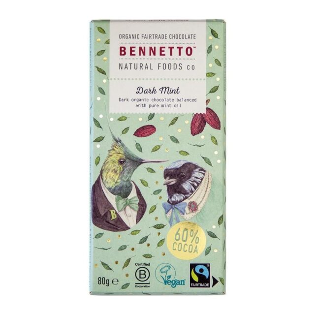 Bennetto Dark Mint Chocolate Bar