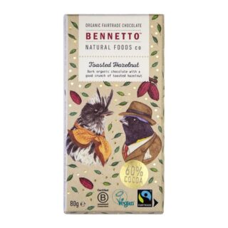 Bennetto Toasted Hazelnuts Chocolate Bar