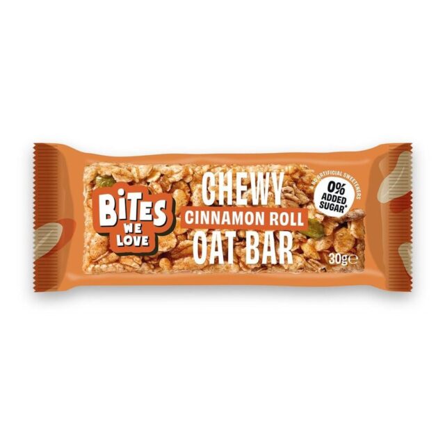 Bites We Love Cinnamon Roll Chewy Oat Bar