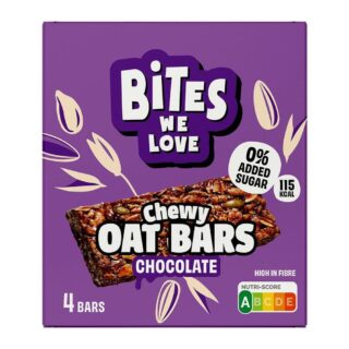 Bites We Love Chewy Oat Bars Chocolate Multipack 4x30g