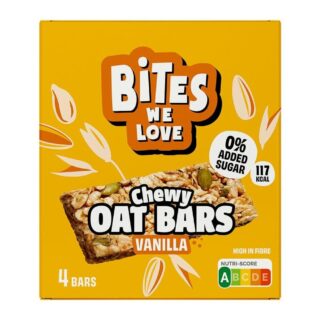 Bites We Love Chewy Oat Bars Vanilla Multipack 4x30g