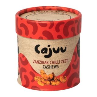 Cajuu Zanzibar Chilli Zest Cashew Nuts Tube