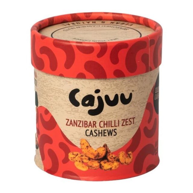 Cajuu Zanzibar Chilli Zest Cashew Nuts Tube