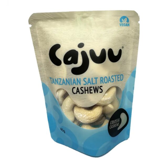 Cajuu Tanzanian Salt Roasted Cashew Nuts Pouch