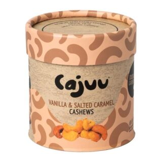 Cajuu Vanilla and Salted Caramel Cashew Nuts Tube