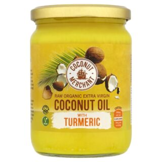 Coconut Merchant Raw Organic Raw Coconut Oil with Turmeric