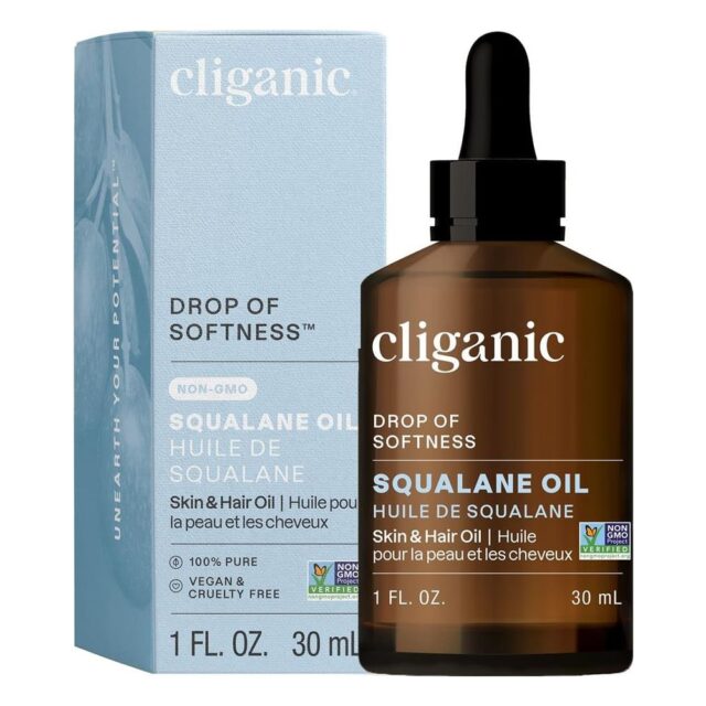 Cliganic Non-GMO Squalane Oil 1oz