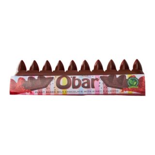 Catherine's Originals O'bar Vegan Milk Chocolates - Crunchy Almond and H*ney