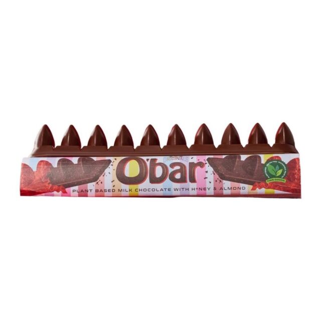 Catherine's Originals O'bar Vegan Milk Chocolates - Crunchy Almond and H*ney