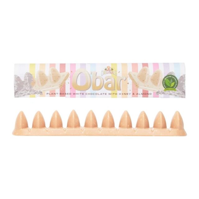 Catherine's Originals O'bar Vegan White Chocolates - Crunchy Almond and H*ney