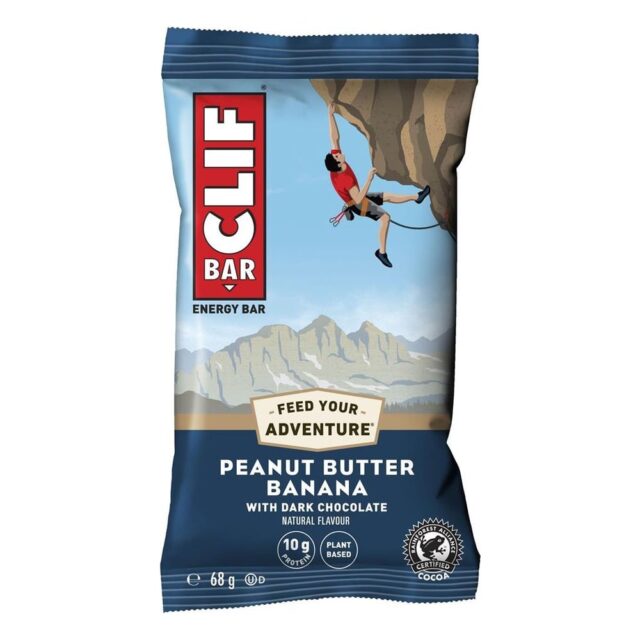Clif Bar Peanut Butter Dark Choc Bar with Dried Bananas & 10g Protein