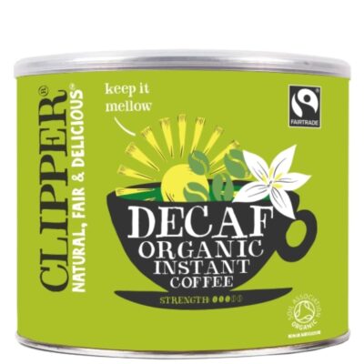 Clipper FairTrade Organic Medium Roast Decaffeinated Instant Coffee