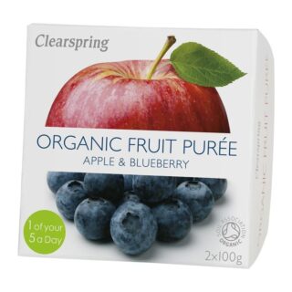 Clearspring Fruit Puree Apple and Blueberry 2 X