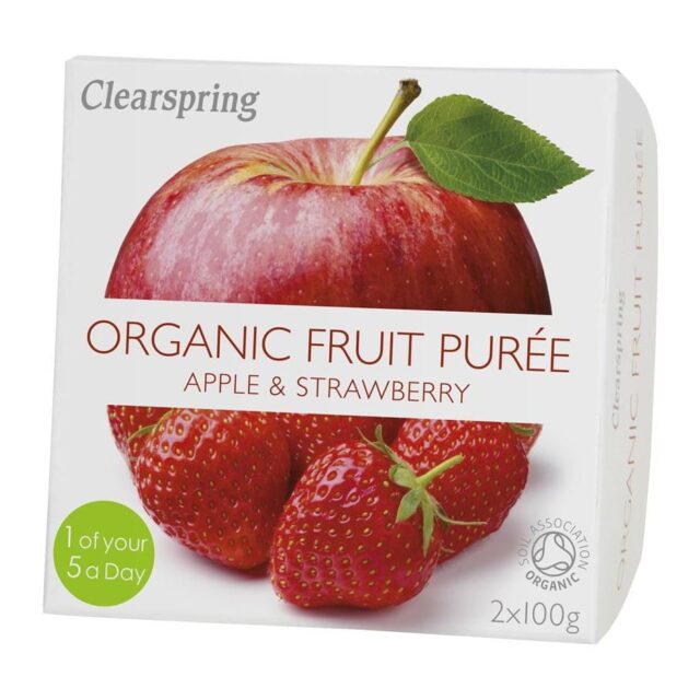 Clearspring Fruit Puree Apple and Strawberry 2 X