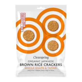 Clearspring Organic Rice Crackers Whole Sesame