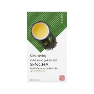 Clearspring Organic Japanese Green Tea Sencha Tea Bags/Box 20 Teabags